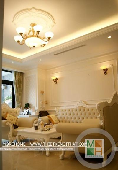  Thi công nội thất chung cư tân cổ điển tại R1 Royal City - Mr Phú